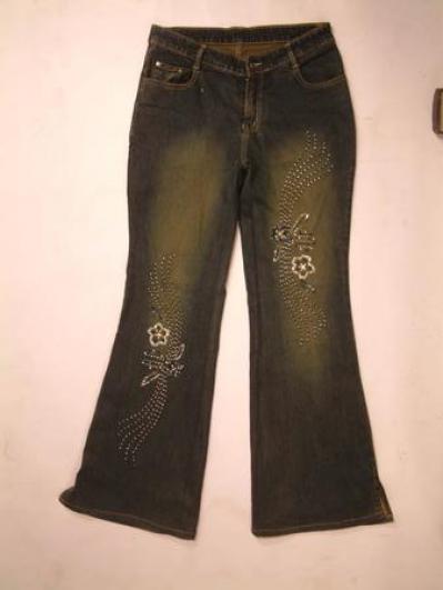 Hand Embroidered Jeans