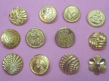 Real Gold Plated Buttons