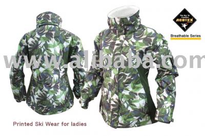 Printed Ski Jacket (Печатный Ski J ket)