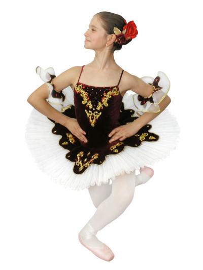 Klassisches Ballett Tutu Paquita mit einem elastischen Mieder auf Hoops (Klassisches Ballett Tutu Paquita mit einem elastischen Mieder auf Hoops)