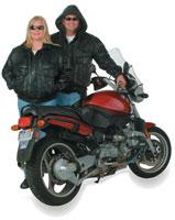 Genuine Leather Jacket W/Lining And Hood