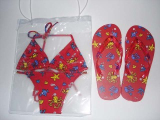 Swimming Suit And Slippers