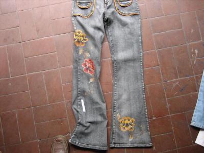 Hand Pained Denim Jeans (Рука больно джинсы)