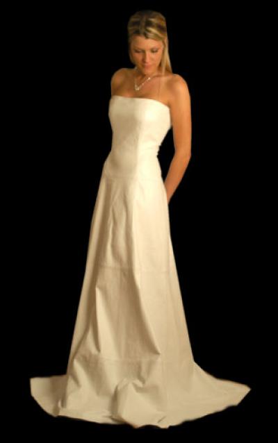 Genuine Lambskin Leather Wedding Gown