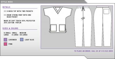 2 Pocket Vneck Top 1 Pocket Pant (2 Pocket Vneck Top 1 Pocket Pant)