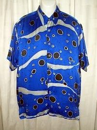Handrawn Silk For Men`s Shirt (Handrawn Silk For Men `s Shirt)