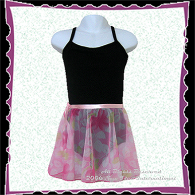 Dancing Skirt, Printed Chiffon Wrap Skirt (Dancing Skirt, Printed Chiffon Wrap Skirt)