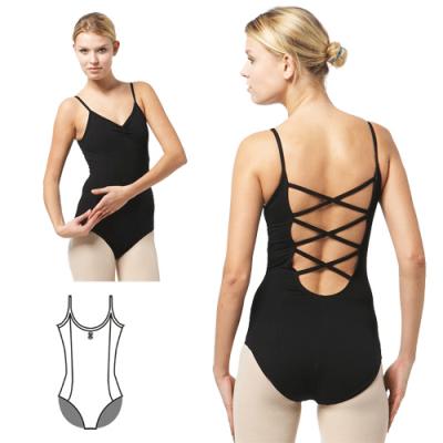 Adult Camisole With Triple Crisscross Straps Back Leotard