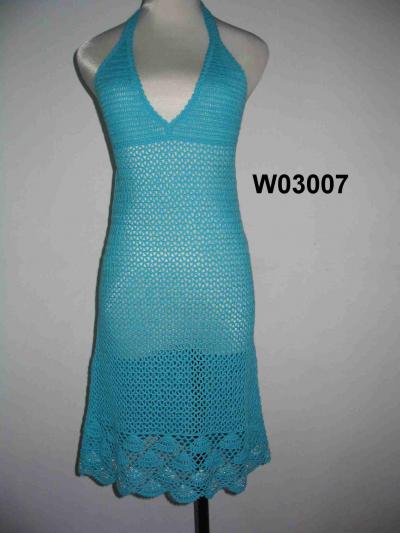 Hand Knitted Crochet Dress (W03007) (Hand Knitted Crochet Dress (W03007))