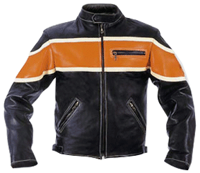 Leather Motorbike Jacket (Veste en cuir deux-roues)