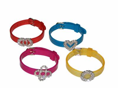 Slide Initail Bracelet Collar Choker Rhinestones (Slide initail Armband Halsband Halsband Strass)