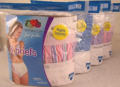 Fruit Of The Loom-3 Briefs For Women (Fruit of the Loom-3 mémoires à l`intention des femmes)