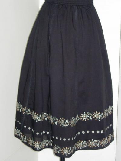 Cotton Skirt With Emb