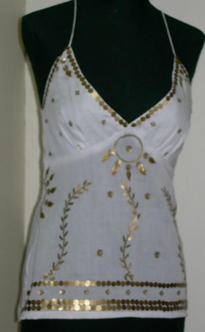 Cotton Camisole With Coin Work (Cotton Camisole With Coin Work)