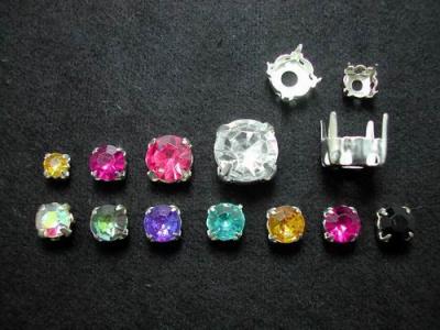 Acrylic Stones With Metal Bases (Acrylique pierres avec bases en métal)