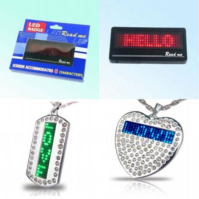 Scrolling LED Badge, Promotional Message Display