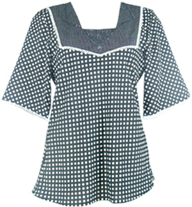 Bib Polka Dot Blouse (Bib Polka Dot Chemisier)