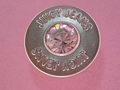 Inlay Czech Stone Jeans Button