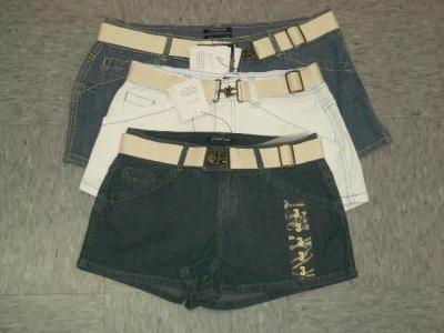 Girls Cotton Stretch Denim Shorts With Belt (Girls Cotton Stretch Denim Shorts With Belt)