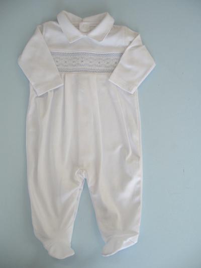 Baby Hand Smocked Embroidered Rompers (Baby Рука копченой Вышитая Rompers)