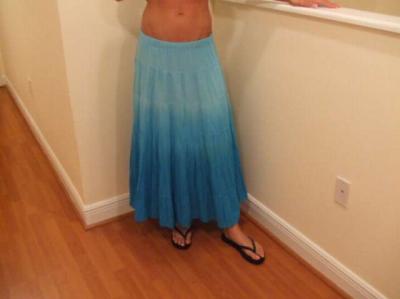 Peasant Style Ombre Tiered Skirt (Bauer Style Ombre Stufenrock)