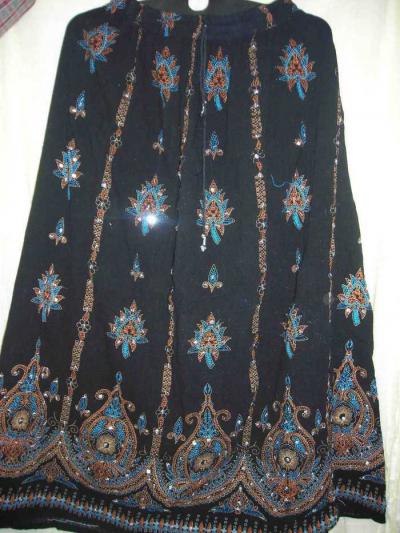 Gold Print Skirt (Gold Print Rock)
