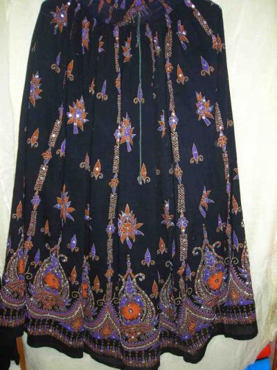 Gold Print Skirt (Gold Print Rock)