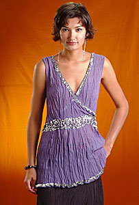 Sleeveless Sequined Top (Sleeveless Sequined Top)