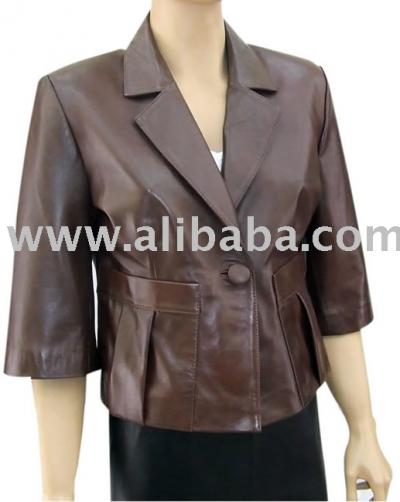 Leather Boxy Blazer