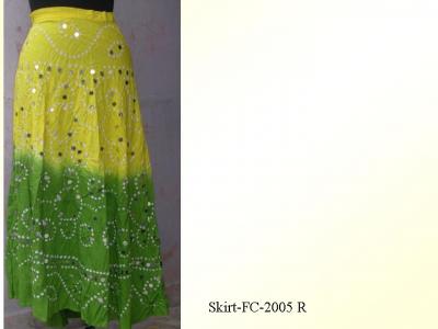Skirt--Tie Dye With Sequince Work (Rock - Tie-Dye Mit Sequince Work)