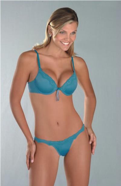 Bra With Structured Bowl And Thong