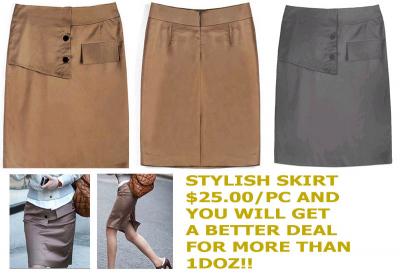 Stylish Skirts Brn / Blk (Stylish Jupes BRN / Blk)