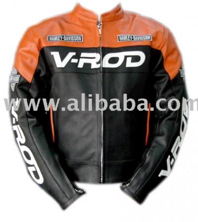 Men`s Harley Davidson V-Rod Motor Bike Leather Armor Jacket (Men `s Harley Davidson V-Rod Motor Bike Veste en cuir Armure)