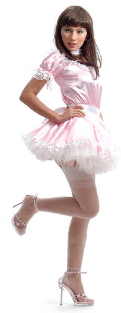 Pink Satin Maid Costume (Pink Satin Maid Костюм)