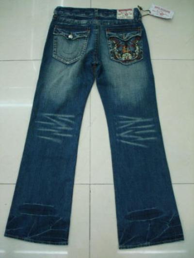 Straight Leg Jeans With Embroidery (Straight Leg Jeans With Embroidery)