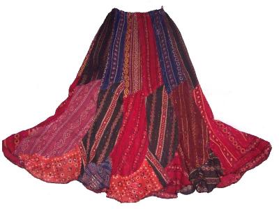 100% Cotton, Patch Work Skirt
