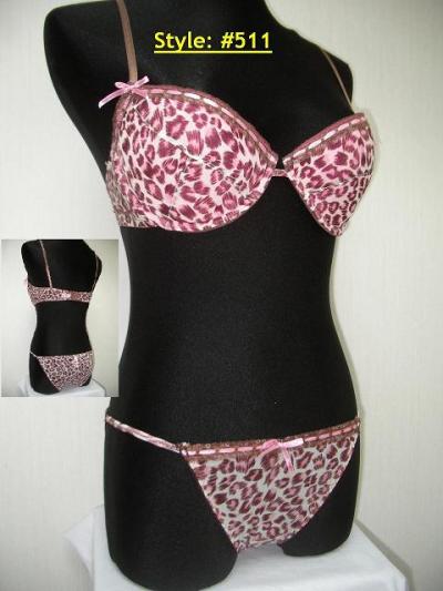 Ladies` Poly / Spandex Bra %26 Panty Set