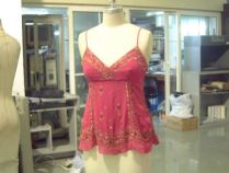 Silk Beaded Top