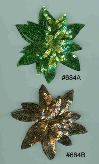 Hand Made Sequins Flower (Hand Made Цветочный Блестки)