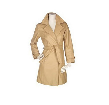 Leather Trench Coat Jacket Carmel (Leather Trench Coat Jacket Carmel)