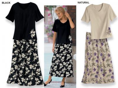 Printed Skirt Set