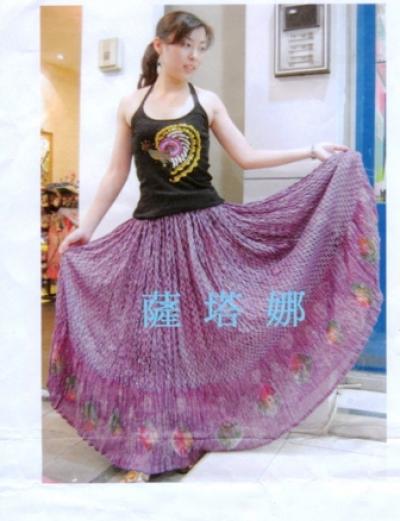 Cooton Voile Skirt Block Print (Cooton Voile Юбка блока для печати)