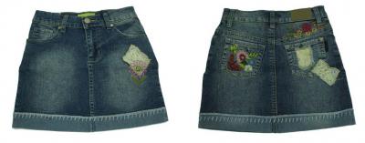 Girls Stretch Denim Mini Skirts (Fashion-Style) (Girls Stretch Denim Mini Skirts (Fashion-Style))