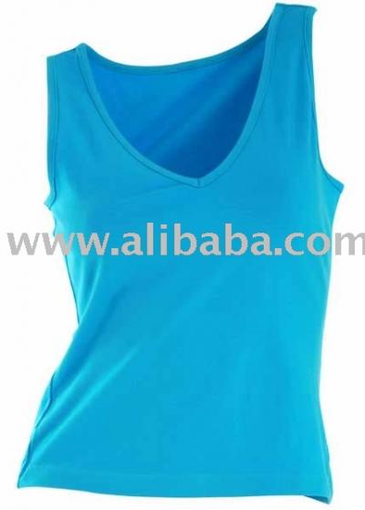 Women`s V Neck Cotton Tank Tops