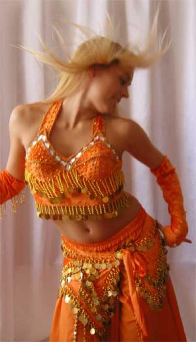 Belly Dance 6 Pc Coin Costume