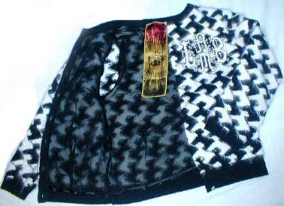 L. A. M. B Houndstooth Lambstooth Cardigan (L. A. M. B Houndstooth Lambstooth Cardigan)