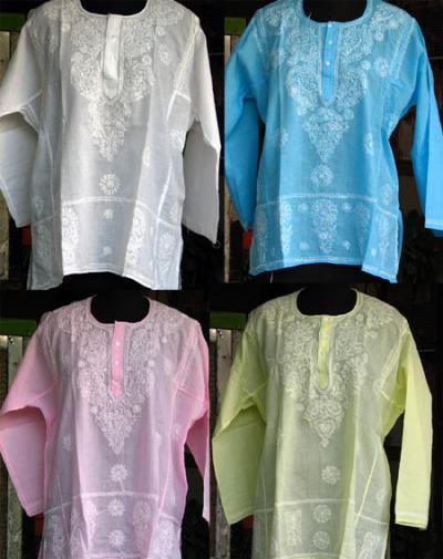 Ladies  Size Clothing on Women S Plus Size Clothing Yoga Kurta  Embroidery Chikan Women S Plus