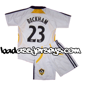 David Beckham LA Galaxy Youth Football Kit Jersey %26 Shorts