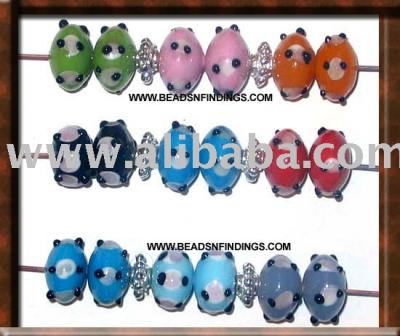 Lampwork Bumpy Beads