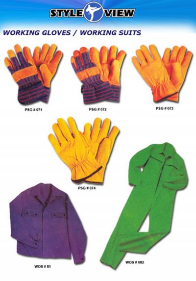 Working Gloves / Working Suits (Рабочие перчатки / Рабочие костюмы)
